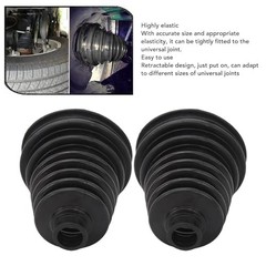 2 PCS CV Joint Boot Kit, Universal Flexible CV Axle Boot with Clamps, Constant