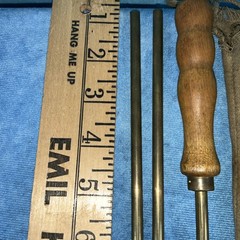 Marble’s Jointed Rifle Rod No. 9728 .28 Caliber & Up 36” Long Brass Vintage Mich
