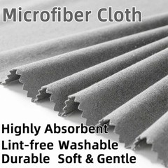6/12 Pack Microfiber Gun Cleaning Cloth, 12″x12″ Lint Free Gun Cleaning Rags