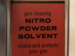 J. C. HIGGINS Nitro Powder Solvent Vintage Empty Bottle