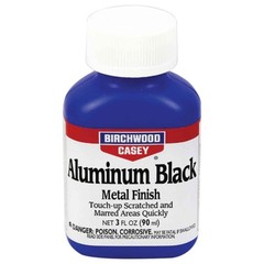Fast-Drying Aluminum Black Metal Finish for Gun Restoration & Cleaning, 5 oz