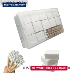 2 X 2 Inch Square Gun Cleaning Patches Pad & 6 Inch Long Bamboo Cleaning Swabs f