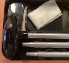 Vintage OUTERS Gunslick Shotgun Gun Cleaning Kit 16ga Gauge Rod Tools Case NICE