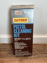 Vintage Outers Pistol Cleaning Kit 44/45 Caliber w/ Hard Storage Case Never Used