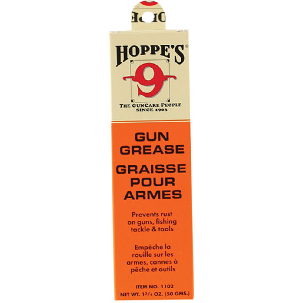 Hoppe’s 1102N No.9 Gun Grease 1.75oz Tube Lubricant Protect Firearms Pack of 1
