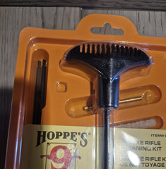Hoppes Deluxe .17 Caliber Rifle Cleaning Kit NEW With Solvent And Gun Oil