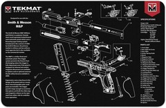 TekMat Smith & Wesson M&P 17″x11″ Gun Cleaning Mat Black – TEK-R17-SW-MP