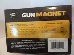 Gun Magnet, Street Wise, Car & Home, Model SWGM, 35# weight bearing,