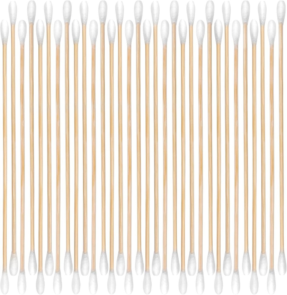 400/200 Ct 6 Inch Double-Ended Gun Cleaning Swabs with Bamboo Sticks – Ideal for
