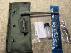 .223/5.56 RIFLE CLEANING KIT COMPLETE OD GREEN 10” X 3.75