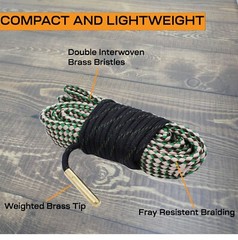 Calicob 2PCS Cleaning Snake for 7.62 .308 .300 30-30 30-06 .30 Rifle Barrel
