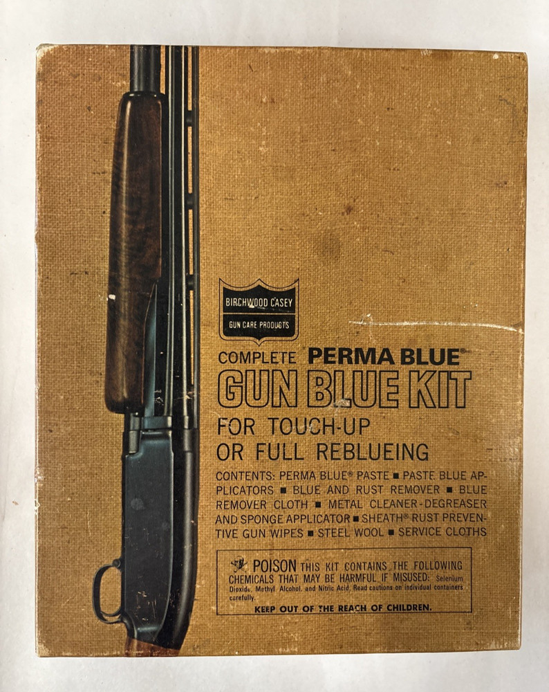 PERMA BLUE-COMPLETE GUN BLUE KIT-BIRCHWOOD CASEY GUN CARE PRODUCTS-VINTAGE