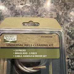 Sport Ridge Universal Rifle Cleaning Kit 25pc Brass Rod w/ Case, MPN 0396850