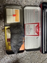 Vintage Outers Gunslick Rifle & Revolver Cleaning Kits Red Tin Lot No. 477