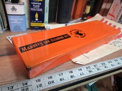 Vintage Marbles Gun Cleaning Kit NITRO SOLVENT LEAD TOP Oil Tin Pad Box Full ROD