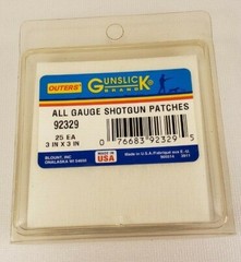 Outers Gunslick Brand All Gauge Shotgun Patches # 92329 Made in USA NEW