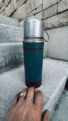 JC Higgins Vacuum Bottle Sold Only by Sears Roebuck Vacuum Goods Are Made in USA