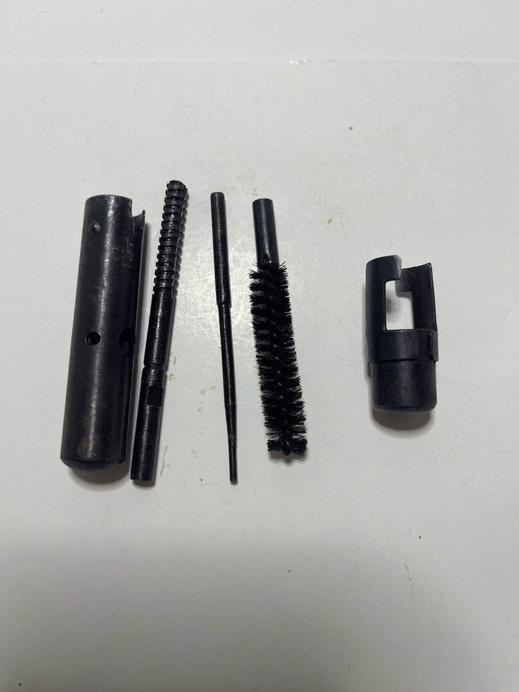 Vintage Gun Cleaning Kit Bore Brush Rod Patch Jag Tube Rifle Pistol