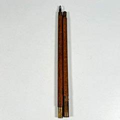 Vintage 2 Piece Brass Fitting & Wood Shotgun/Rifle Cleaning Rod Patch Loop