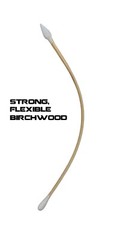 500pc 6″ Wood Handle Cotton Tipped Weapon Cleaning Swabs Non-Sterile