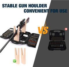 Universal Gun Cleaning Kit, All Calibers, Pistol Rifle Shotgun, Brass Rods