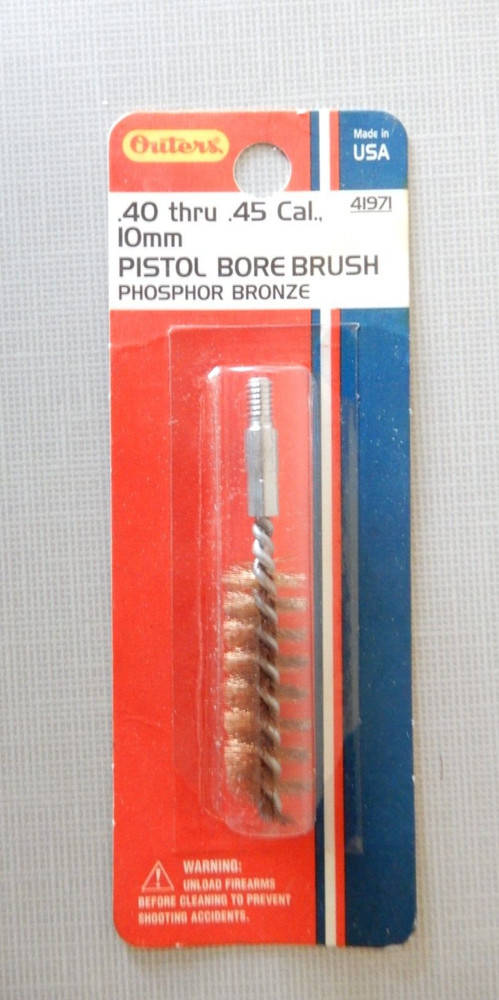 NIP Outers .40 thru .45 Cal 10mm Pistol Bore Brush