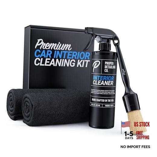 Interior Car Cleaning – Professional Auto Detailing Supplies with Brush for Kit