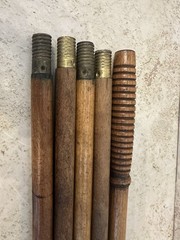 ANTIQUE MUZZLELOADER CLEANING ROD SET BRASS TIPS 48” COMPLETE