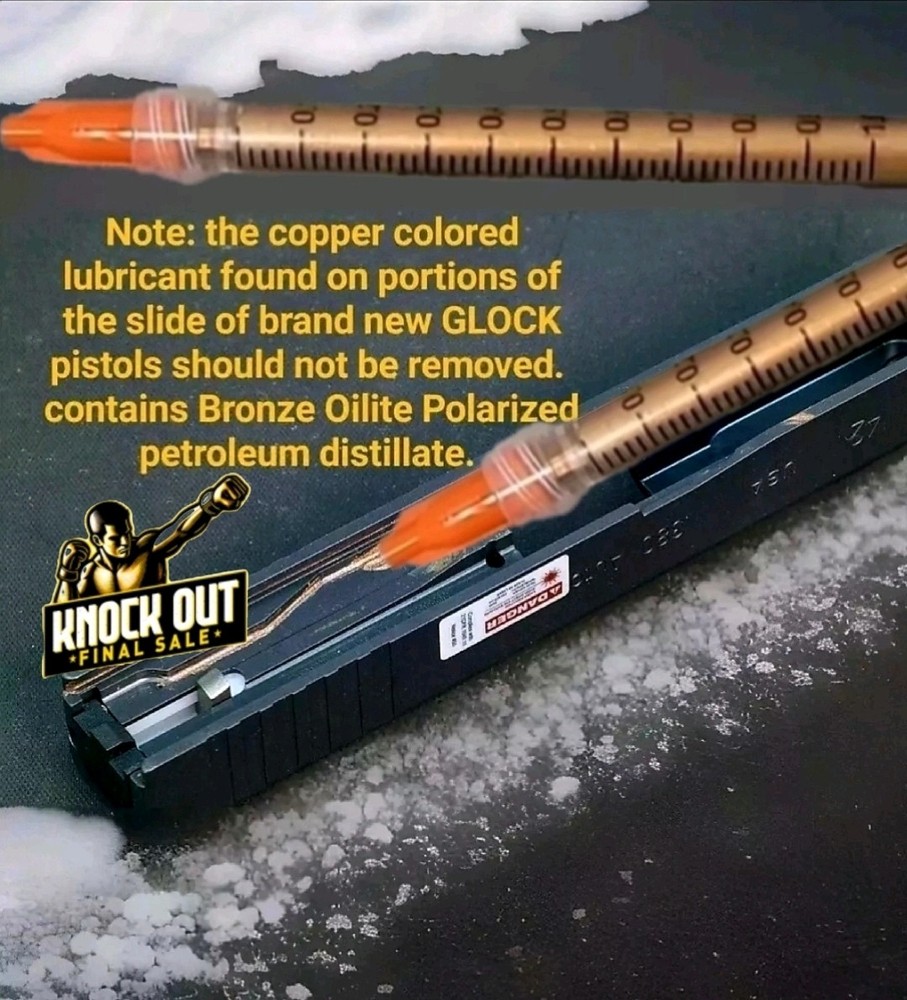 2-pack Copper Color INKY PUDDING Factory Grease Fits GLOCK Long 1ML Applicators