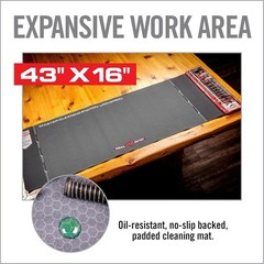 Universal Gun Cleaning Kit W/ Oil Resistant Mat Pistols Rifles Shotguns New