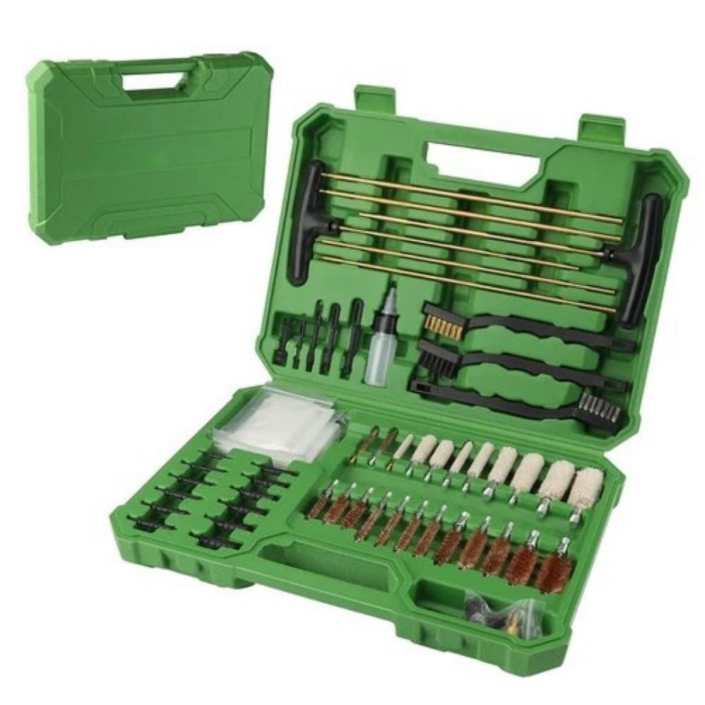 Universal Gun Cleaning Kit Pistol Shotgun Handgun Rifle Firearm w/Case