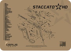 For STACCATO HD Bench Cleaning Mat Cerus Gear FDE