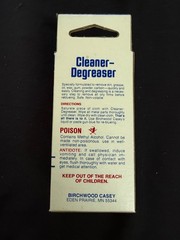 Vintage NOS Birchwood Casey Cleaner-Degreaser To Clean Metal 3oz Plastic Bottle