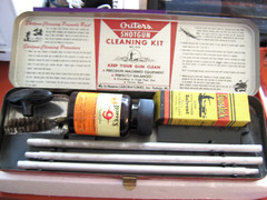 Vintage Outers 478 Gunslick 12 Ga Shotgun Cleaning Kit 1960s + Rifle Brush Tin