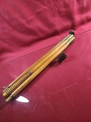 Antique 3pc Wooden&Brass Gun Cleaning Rod 36″ Shotgun/Black Powder Rifle No…
