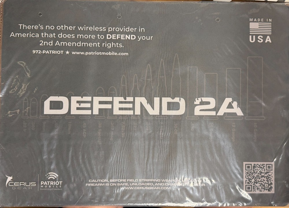 Non Slip Lint Free Gun Cleaning Mat / Mouse Pad 17″ x 12″