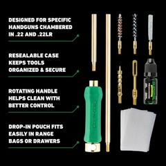 Clenzoil Pistol Basics Single-Caliber Cleaning Kit – .22 Caliber, Caliber