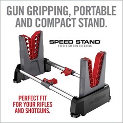 Speed Stand: Adjustable Rifle Vise with Non-Slip Feet for Easy Gun Maintenance