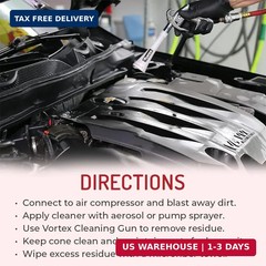 HI-TECH Vortex II Air Cleaning Gun – Pro Auto Detailing Tool for Deep Cleaning I