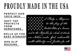 Rogue River Tactical Pledge of Allegiance USA American Flag Gun Cleaning Mat …