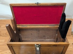 Handmade Wood Gun Cleaning Kit Box For Rifles Handguns Shotguns