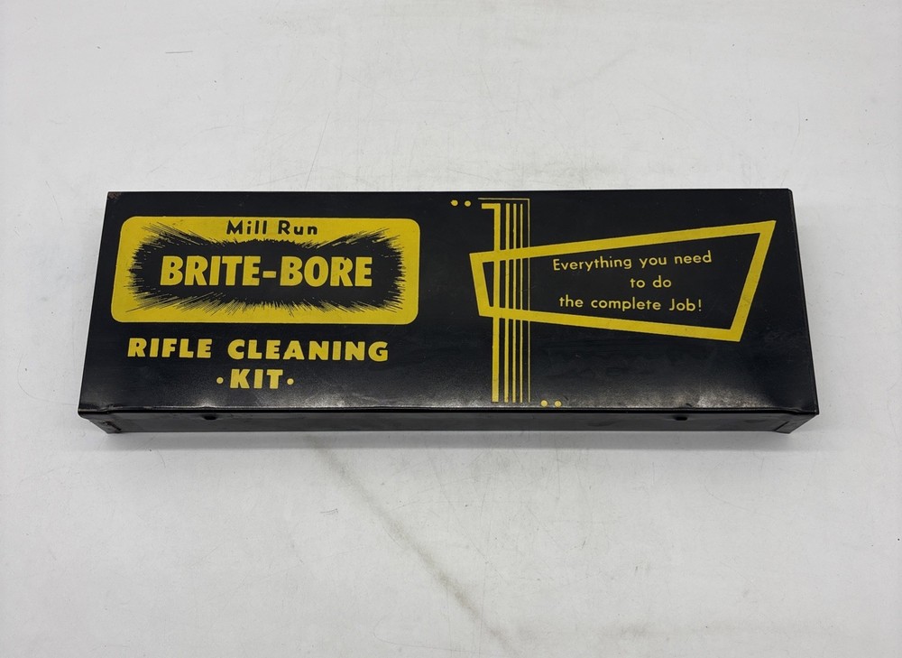 Vintage Mill Run Brite-Bore Cleaning Rifle Cleaning Kit – Metal Box Filled