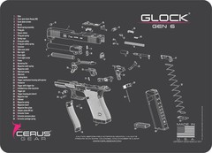For Glock GEN 6 Armorers Bench Cleaning Mat Cerus Gear PINK
