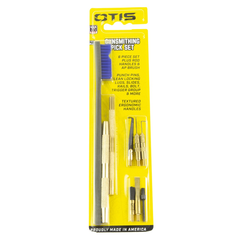 Otis Pro Plus Gunsmithing Pick Set Includes 9 Tools for Carbon Removal Tasks