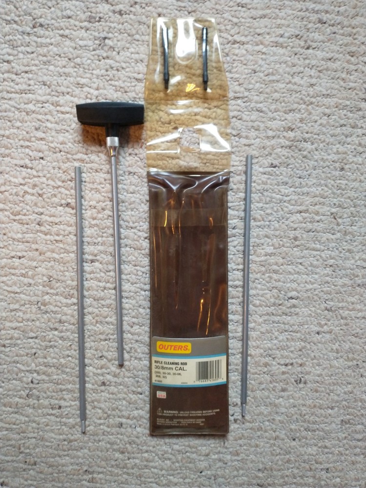 Outers Rifle Cleaning Rod Set 30/8mm CAL 300 30-30 30-06 308 32 Metal 41605