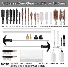 Universal Gun Cleaning Kit for Pistols, Rifles & Shotguns – Portable & Complete