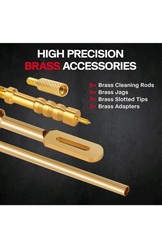 Solid Brass Gun Cleaning Kit – Heavy Duty, Durable Bore Brush Rod Set