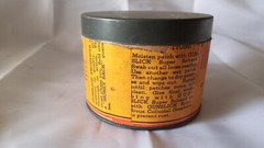 Vintage Paper Label Tin Gunslick Gun Cleaning Patches 3 1/4″ X 2 1/2″