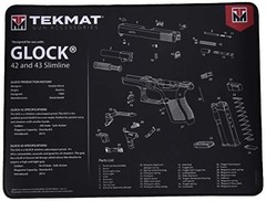 TEKMAT ULTRA 20 GLOCK 42-43 Gun Cleaning Mat ‎ – TEK-R20-GLOCK-42-43