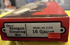 *** Vintage Outers Shotgun Cleaning Kit # P-478 16 Gauge Sportsman Engraved Kit